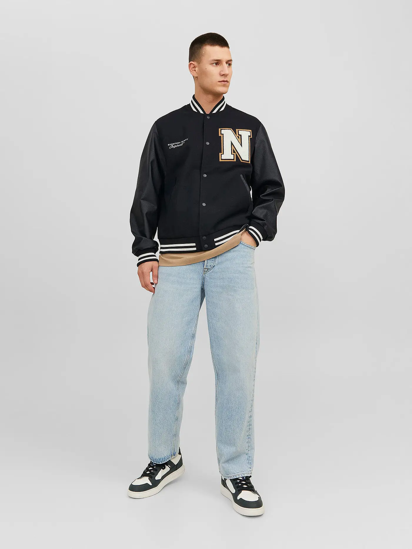 JACK & JONES | Blouson JJORCOLLEGE | schwarz